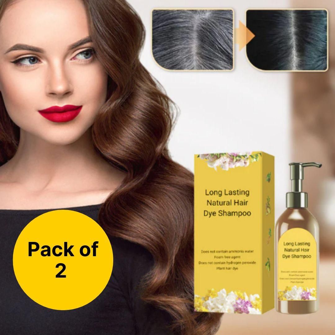 Long Lasting Natural Hair Dye Shampoo (Buy 1 Get 1 Free)