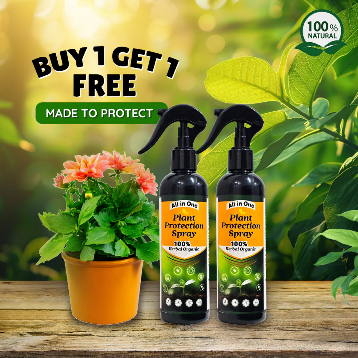 All in One Plant Protection Spray Buy 1 Get 1 Free 100ml Each